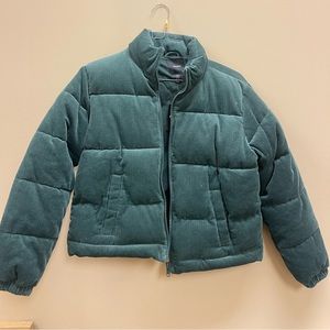 Hunter Green Forever 21 Puffer Coat